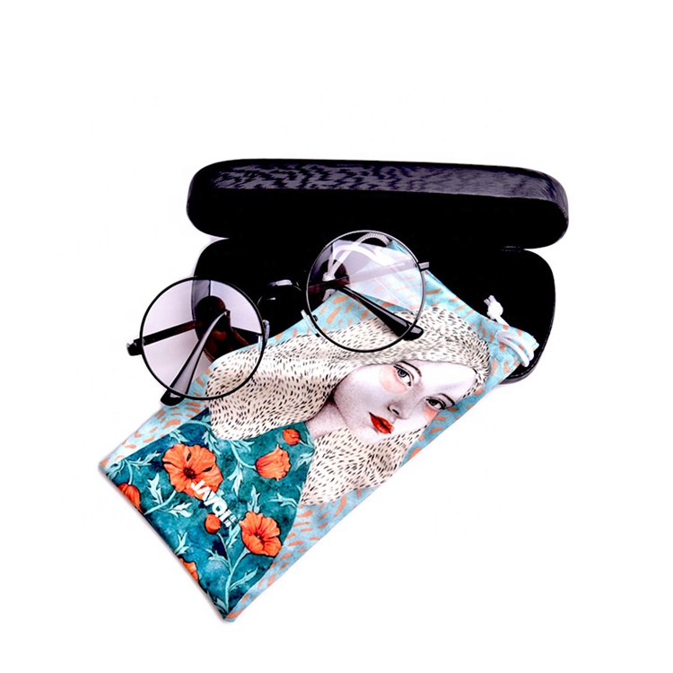 Bolsa de gafas de escala completa con cordón de dos lados de lujo de precio barato 