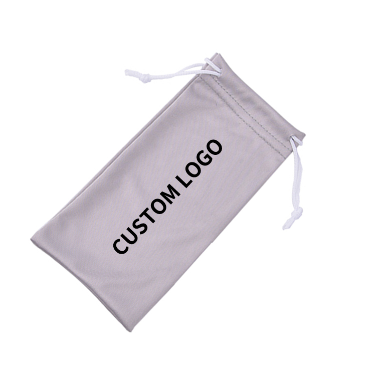 Bolsa de gafas de microfibra con logotipo personalizado de alta calidad 