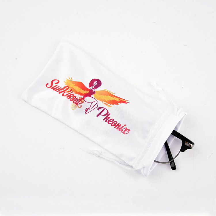 Gafas de sol de microfibra personalizadas Bolsa de gafas de poliéster Poucho
