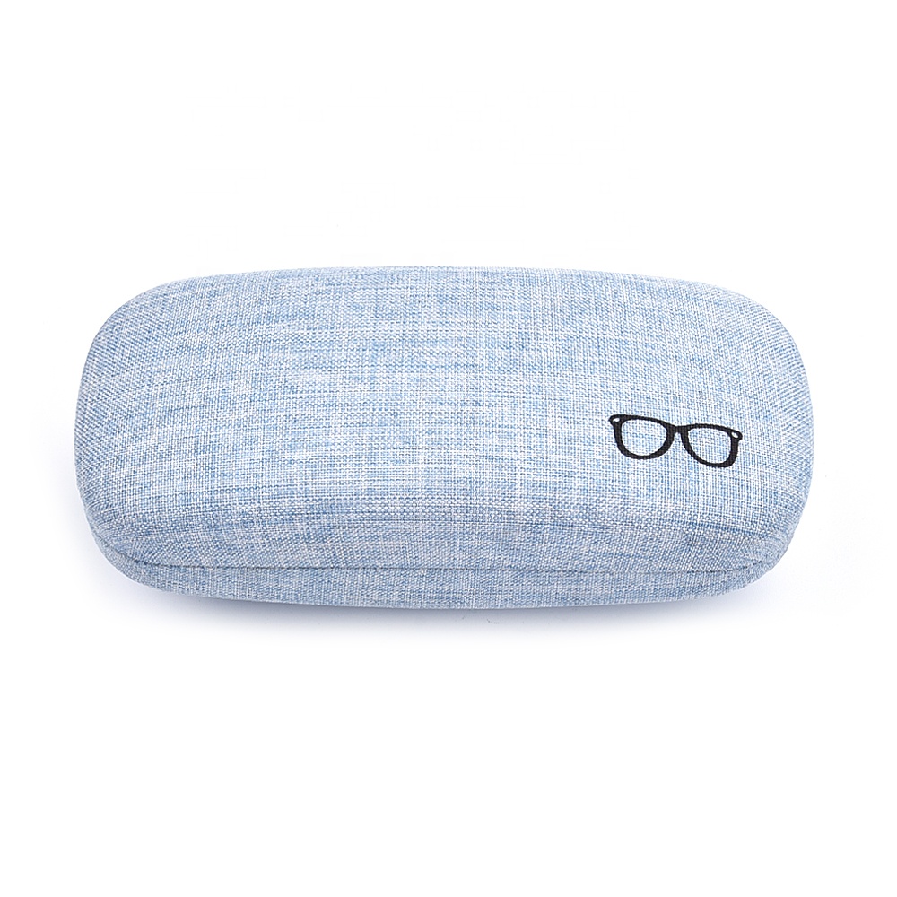 Estuche de gafas de hierro lindo divertido con logotipo personalizado