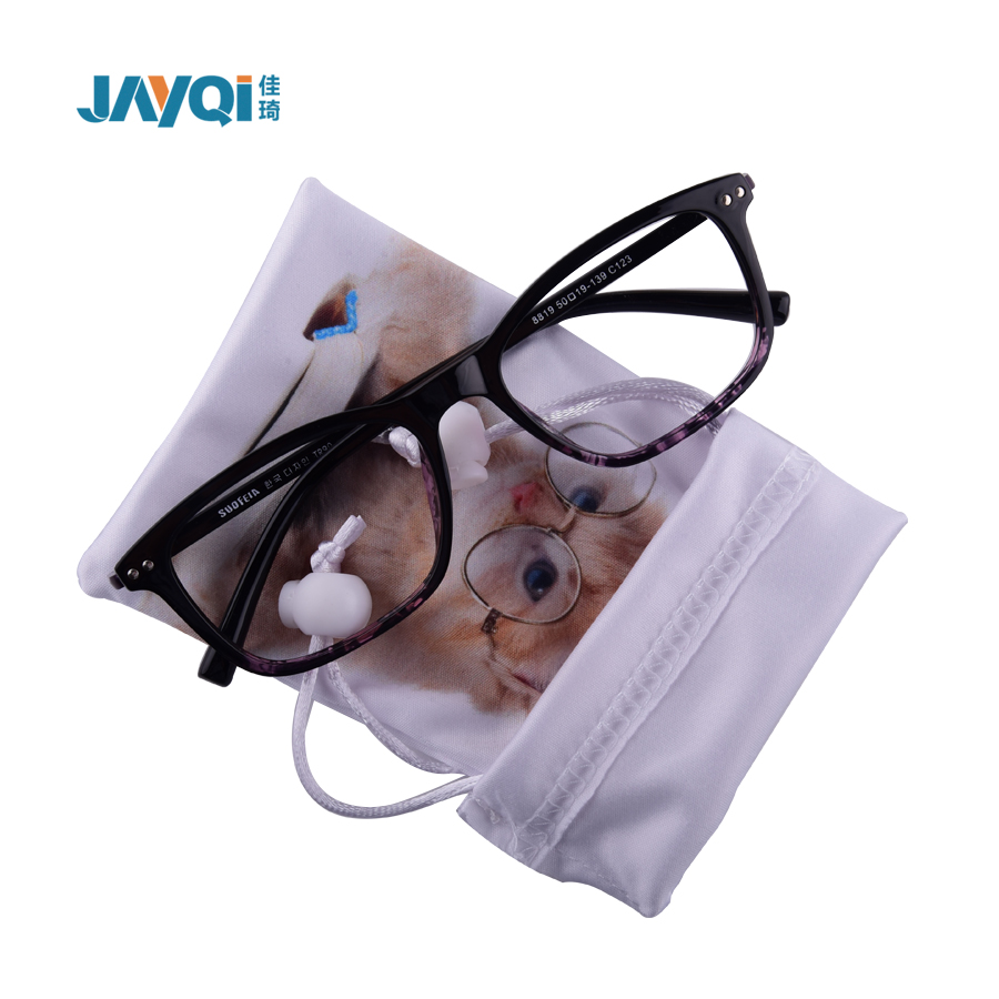 Lector decorativo de gafas a la vista de moda con hebilla de resorte personalizada con bolsa