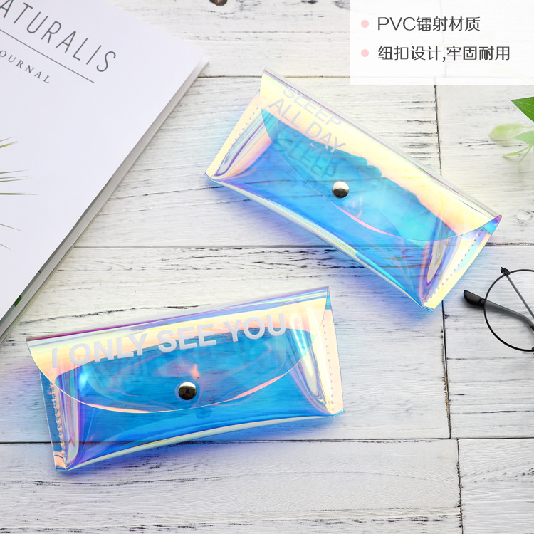 Estuche de gafas de sol de pvc transparente lindo personalizado &nbsp;