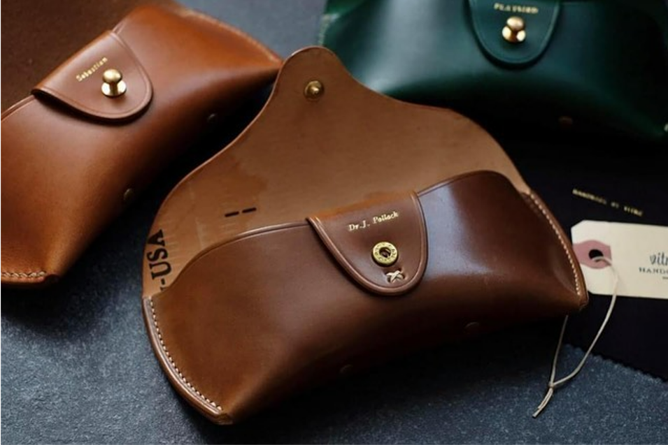 Estuche de gafas de moda con logotipo personalizado