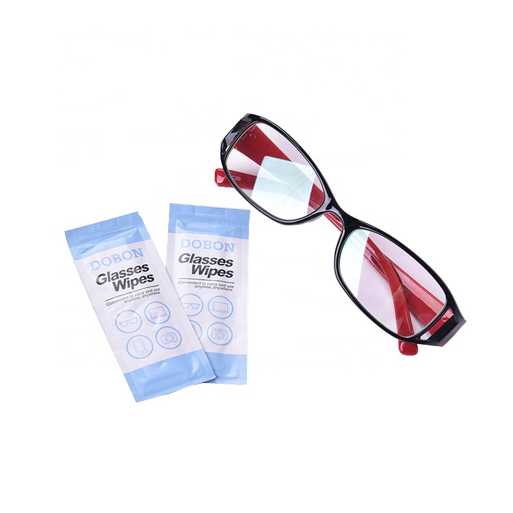 Limpieza de gafas de sol prehumedecidas desechables de precio barato