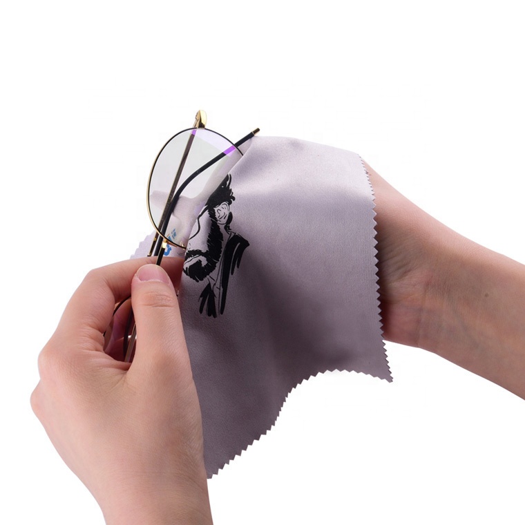Paño de limpieza OEM para gafas de sol Microfibra de embalaje Opp