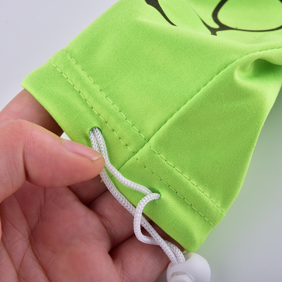 Paquete de bolsa de gafas con cordón de tela de microfibra limpia