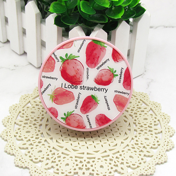 Mini Estuche De Lentes De Contacto Personalizado Barato Colorido De Viaje Con Estampado De Fresas