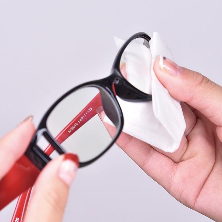 Toallitas de limpieza de lentes de pantalla de etiqueta privada para anteojos