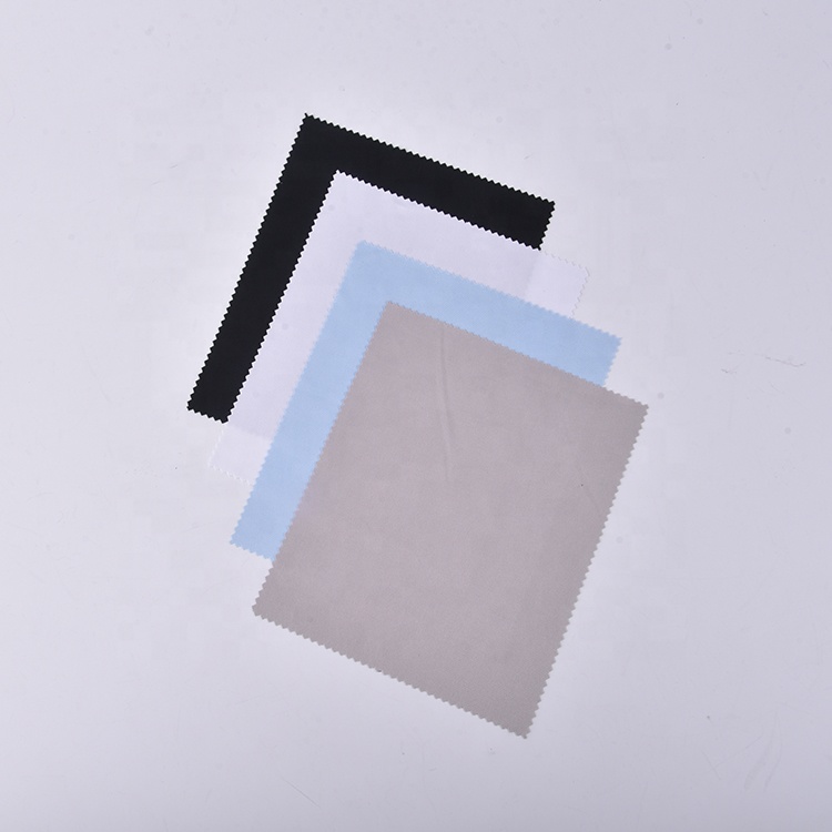 Logotipo personalizado Gris Azul Blanco Negro Microfibra Glasse