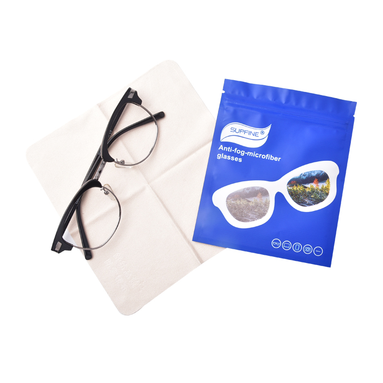 Trapo de limpieza antiniebla de gamuza de microfibra para lentes ópticas