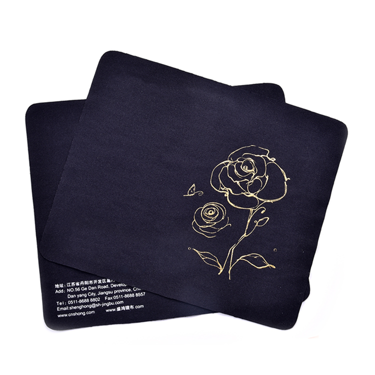 Tela de microfibra para anteojos con estampado en caliente Micro ropa